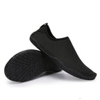 Women's Solid Color Canvas Sneakers - Casual Beach Shoes