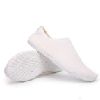 Women's Solid Color Canvas Sneakers - Casual Beach Shoes
